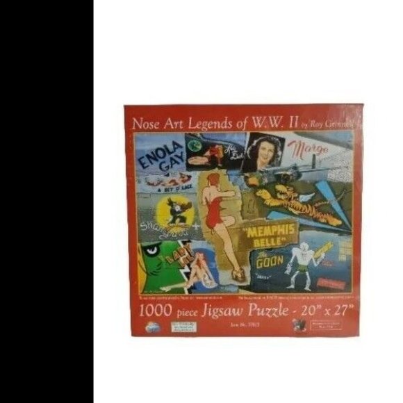 Rare Nose Art Legends Of WW 2 Roy Grinnell 1000 piece Puzzle New Sealed - Picture 11 of 11